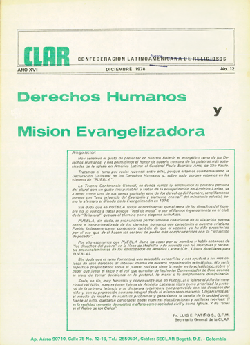 Boletín CLAR No 12 de 1978