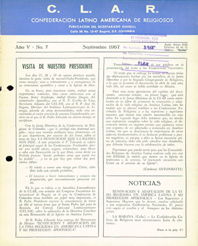 Boletín CLAR No 7 de 1967